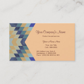 Diamond Pattern Quilt Business Card