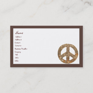 Diamond Peace Sign Business Card