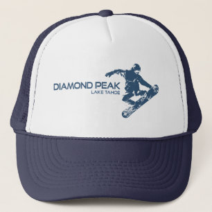 Diamond Peak Lake Tahoe Snowboarder Trucker Hat