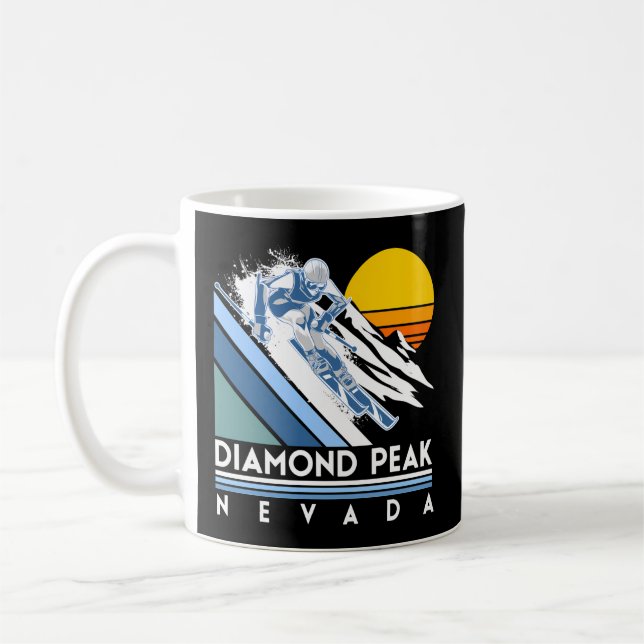 Diamond Peak Nevada Ski Coffee Mug (Left)