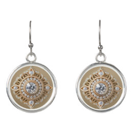 DIAMOND & PEONY EARRINGS