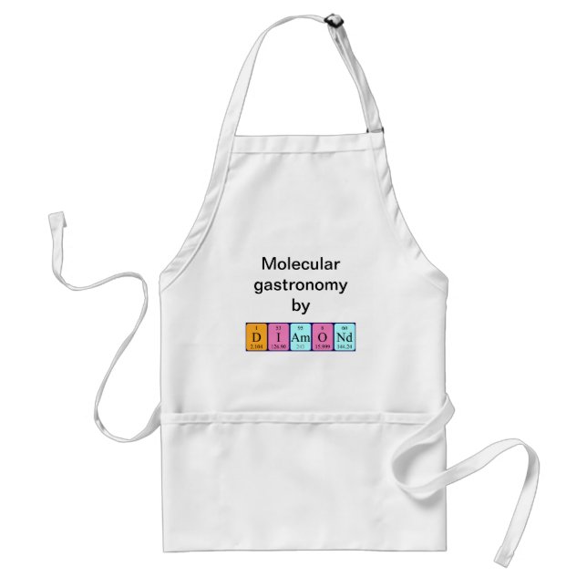 Diamond periodic table name apron (Front)