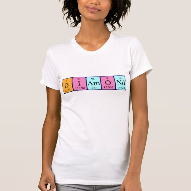 Diamond periodic table name shirt (Front)