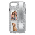 Diamond Photo Glitter Name Monogram Silver