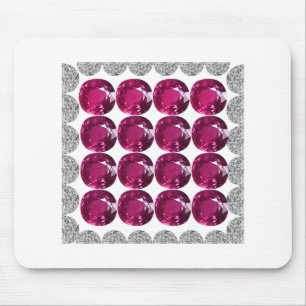 Diamond Pink Tourmaline Mouse Pad