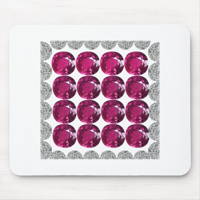 Diamond Pink Tourmaline Mouse Pad (Front)