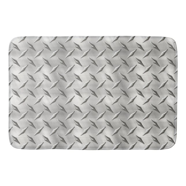 Diamond Plate 1 Bath Mats (Front)