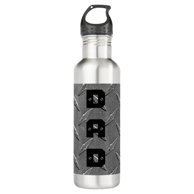Diamond Plate 710 Ml Water Bottle (Front)