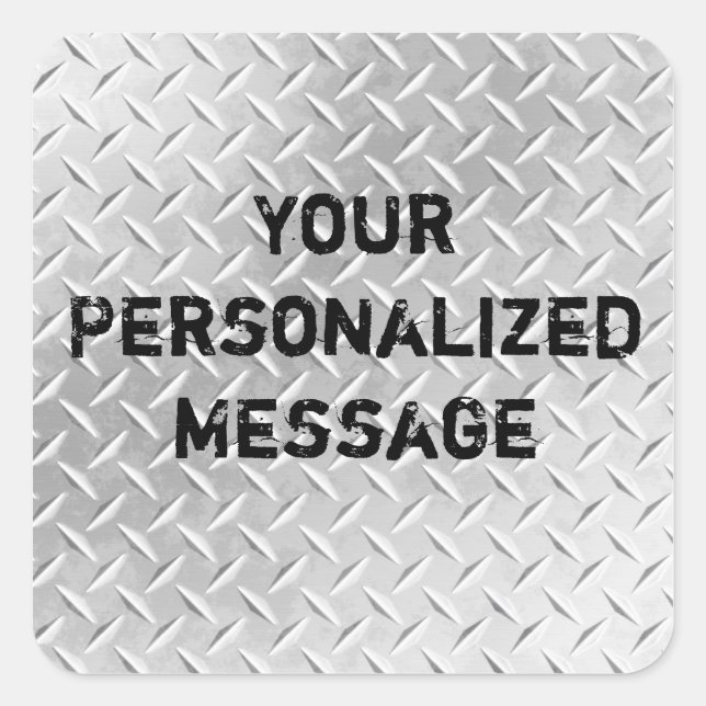 Diamond Plate Metal Pattern Sticker Set (Front)