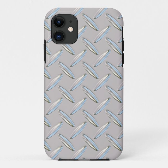 Diamond Plate Metallic Case-Mate iPhone Case (Back)