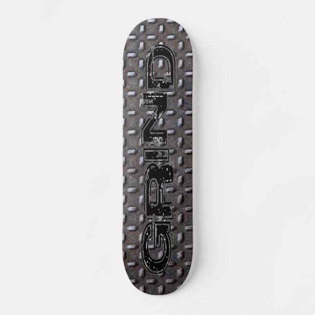 Diamond Plate Skateboard (Front)