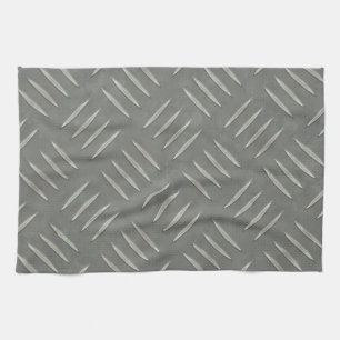 Diamond Plate Stainless Steel Textured Tea Towel