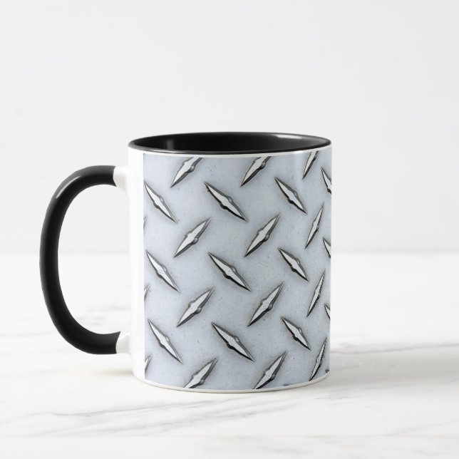 Diamond Plate Steel  Mug (Left)
