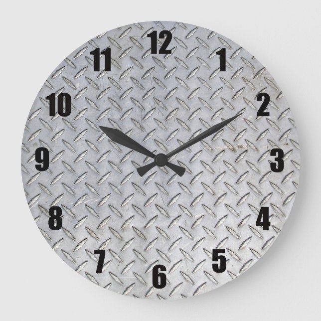 Diamond Plate Wall Clock (Front)