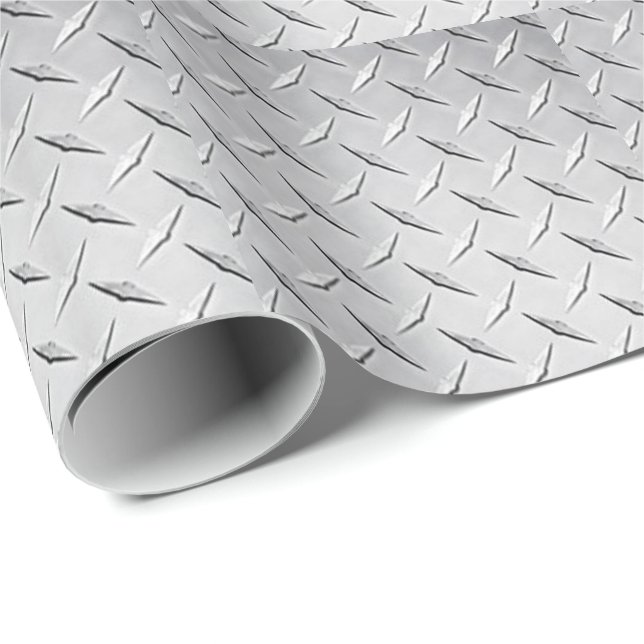 Diamond Plate Wrapping Paper (Roll Corner)