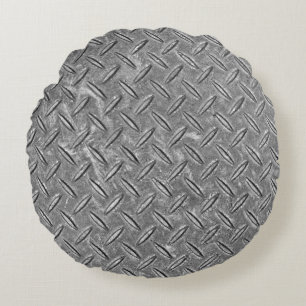 Diamond-Plated Steel Spare Tire Cover Round Cushion