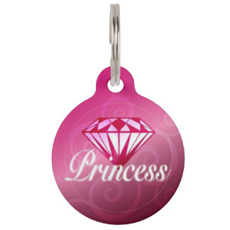 Diamond Princess Pet ID Tag
