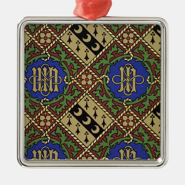 Diamond print ecclesiastical wallpaper design metal tree decoration (Front)