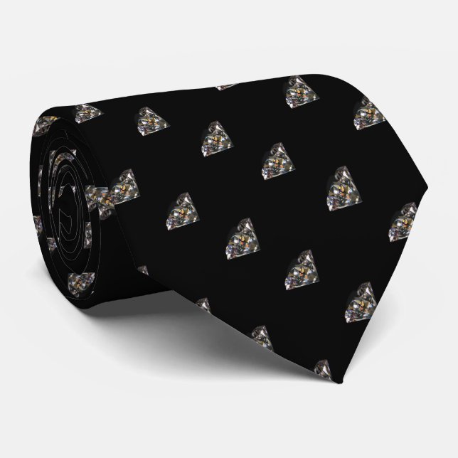 Diamond Print Necktie (Rolled)