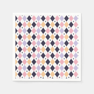 Diamond Purple Pink with Spider Napkin