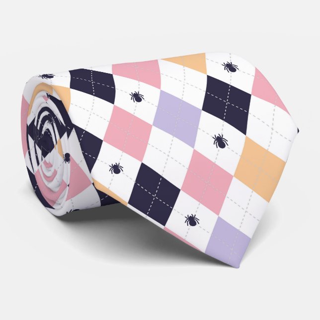 Diamond Purple Pink with Spider Tie (Rolled)