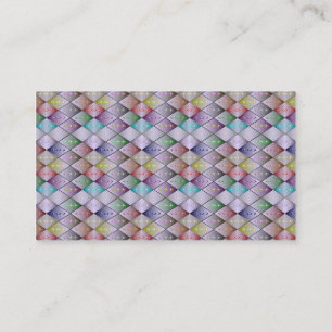 Diamond Quilt Pattern Custom Business Cards