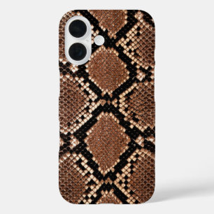 Diamond Rattlesnake Snake Skin iPhone 16 Case