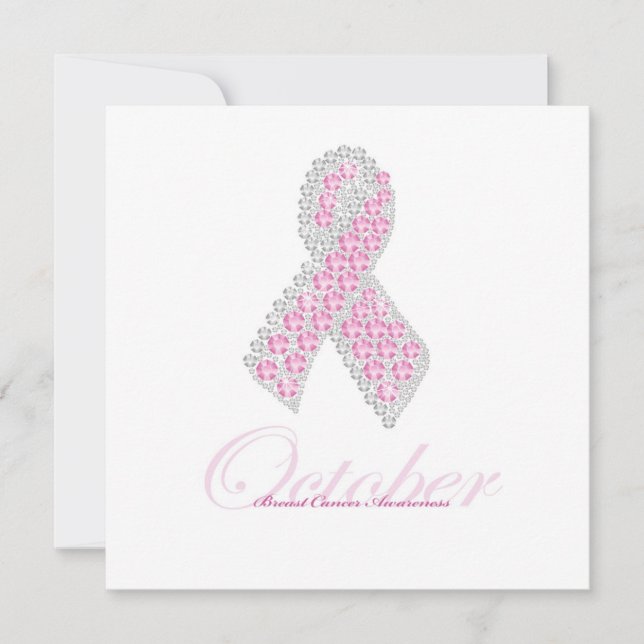 Diamond Ribbon Invitation Square (Front)