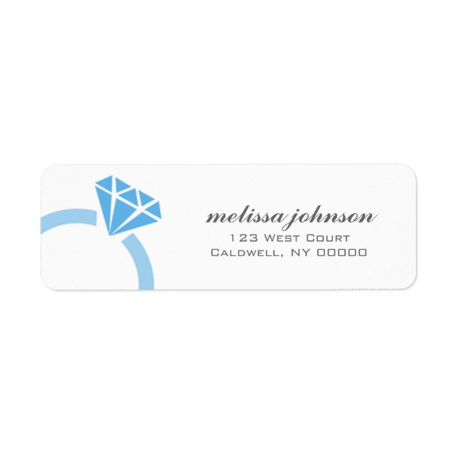 Diamond Ring Address Labels (Front)