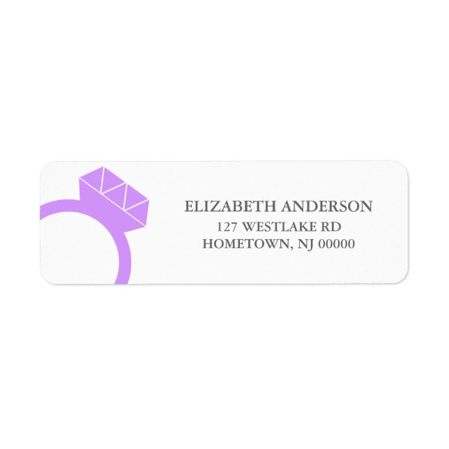 Diamond Ring Address Labels (Front)