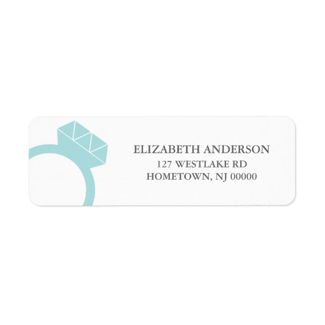 Diamond Ring Address Labels (Front)