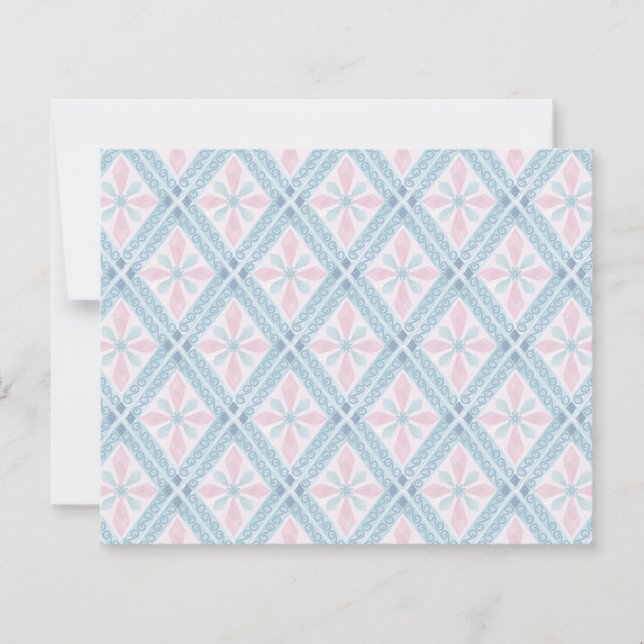 diamond shaped blue pattern (Front)