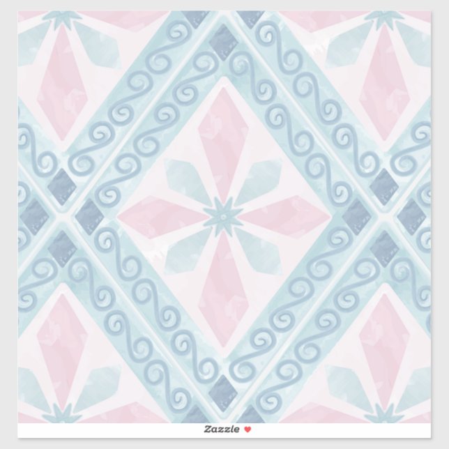 diamond shaped blue pattern (Sheet)