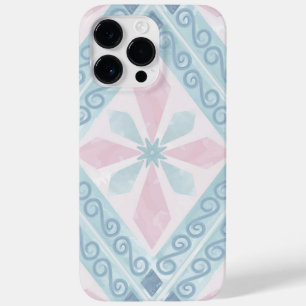 diamond shaped blue pattern Case-Mate iPhone 14 pro max case