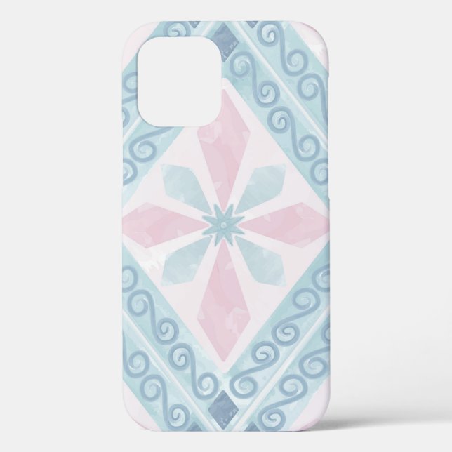 diamond shaped blue pattern Case-Mate iPhone case (Back)
