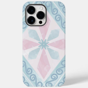 diamond shaped blue pattern Case-Mate iPhone 14 pro max case