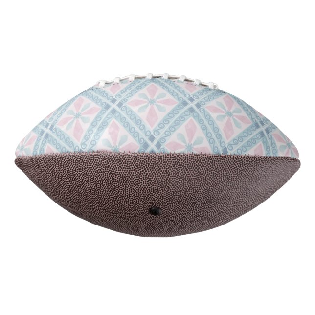 diamond shaped blue pattern football (Rotated 270)