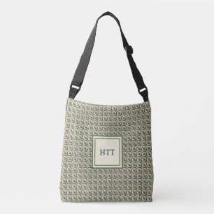 Diamond Shapes in Neutral Tones Crossbody Bag