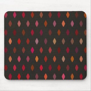 Diamond Shapes In Shades Of Red Mouse Pad
