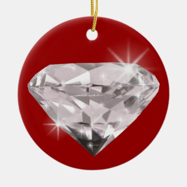 diamond shine adorn ceramic tree decoration (Front)