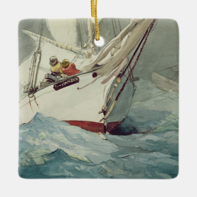 Diamond Shoal Ceramic Ornament (Front)