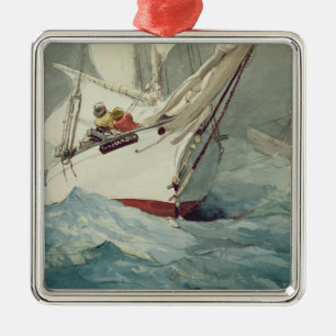 Diamond Shoal Metal Ornament