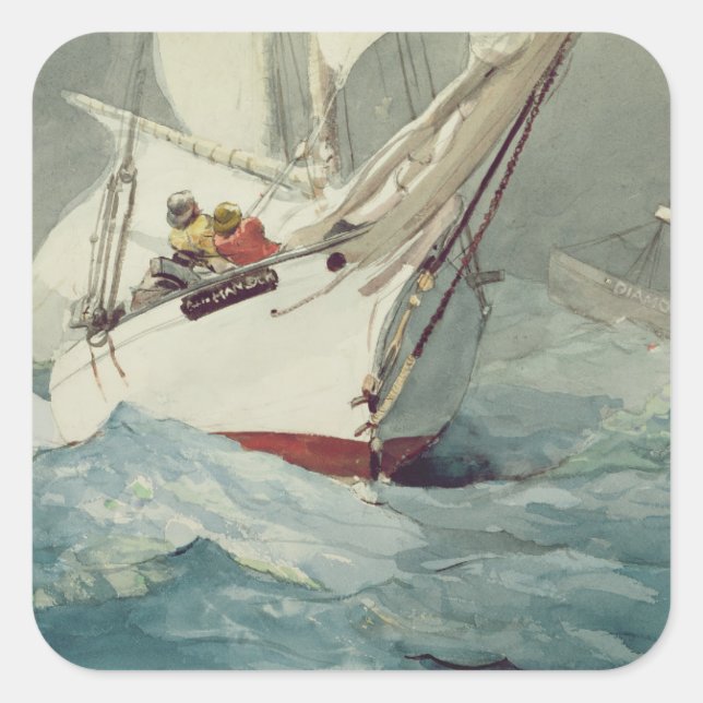 Diamond Shoal Square Sticker (Front)