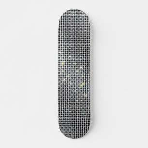 Diamond skateboard, brilliant skate, white crystal skateboard
