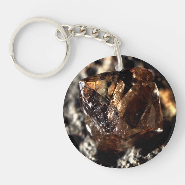 Diamond, Smoky Key Ring (Front)