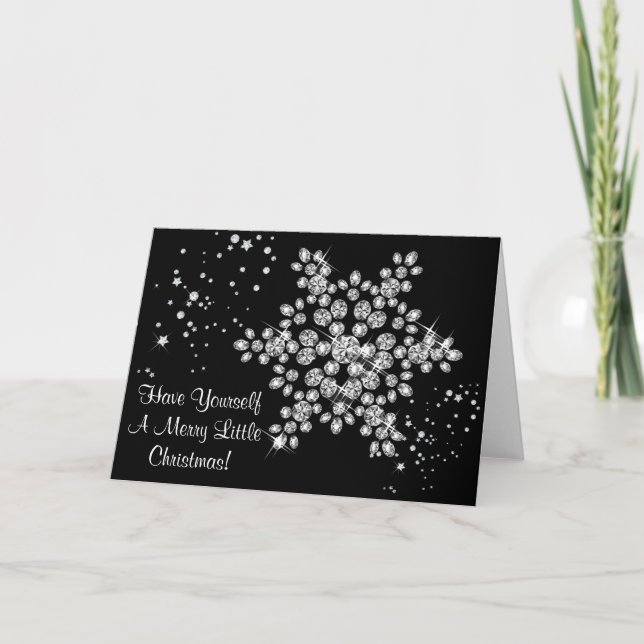 Diamond Snowflake Card (Front)
