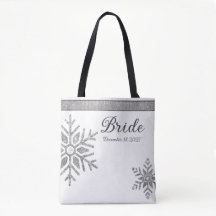 Diamond Snowflake Winter Wedding Bride