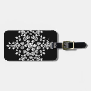 Diamond Snowflakes Luggage Tag