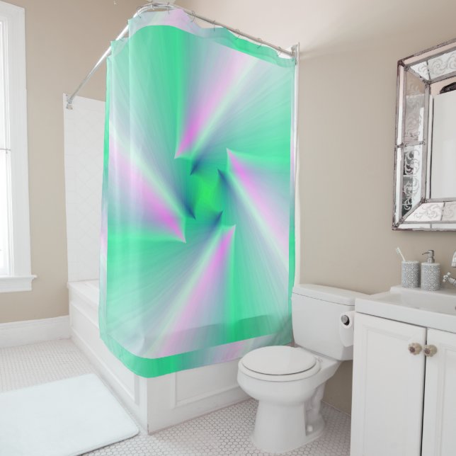 Diamond Spears 2 Shower Curtain (In Situ)