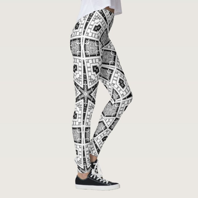 Diamond Star Loops Womens Custom Leggings (Right)